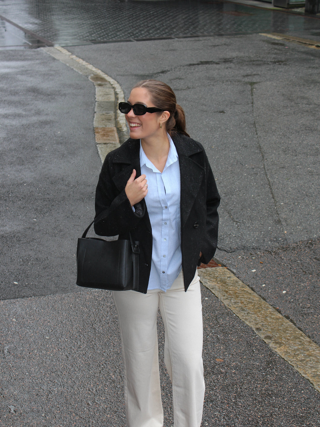 PGALINA L/S Shirt - Blå